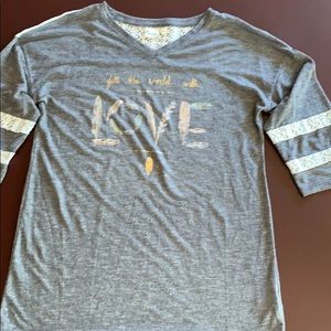 4 Girls Shirts XLG -14 1/2 worn once